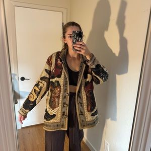 Cowboy Boot Print Shacket